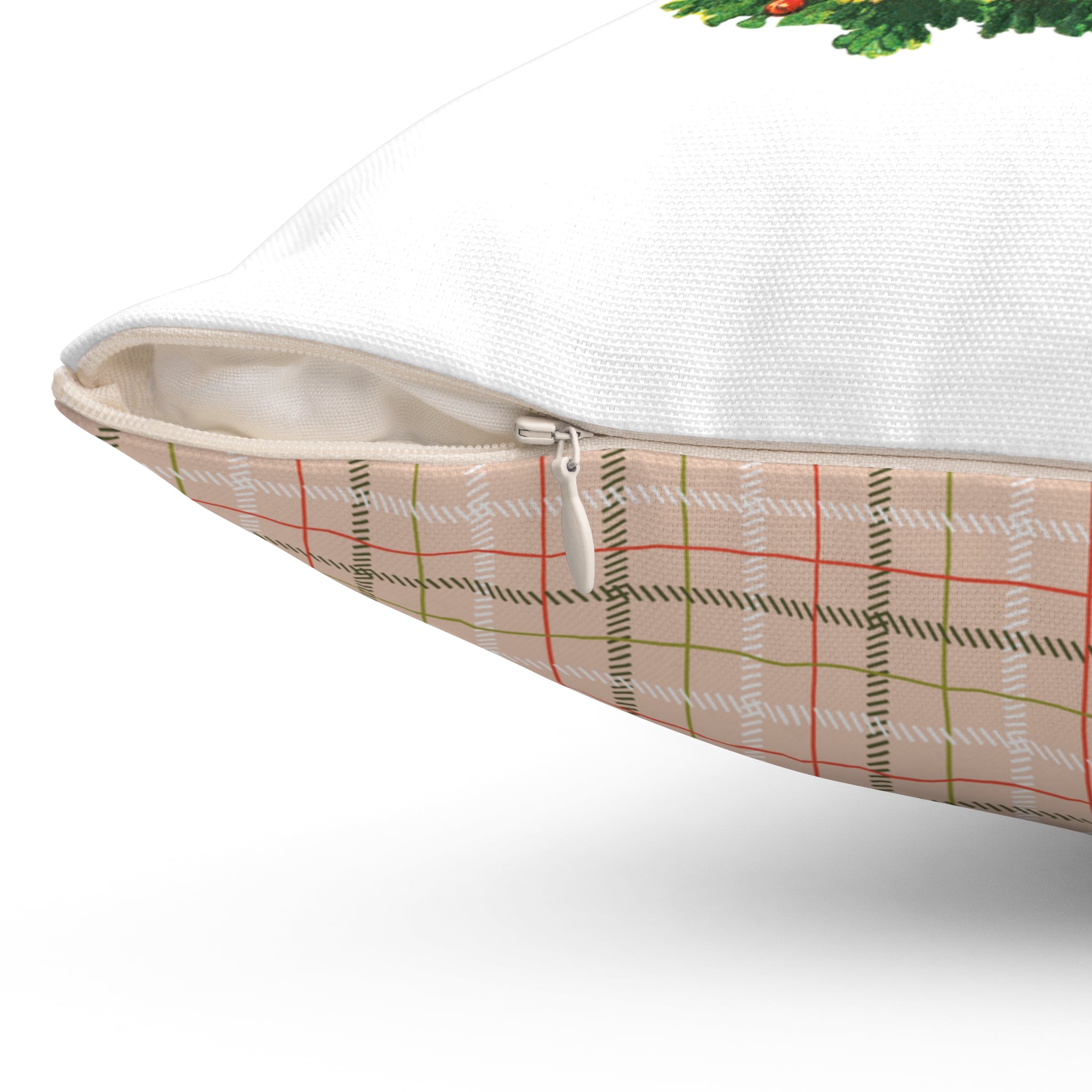 Vintage Christmas Tree Reversible Pillow