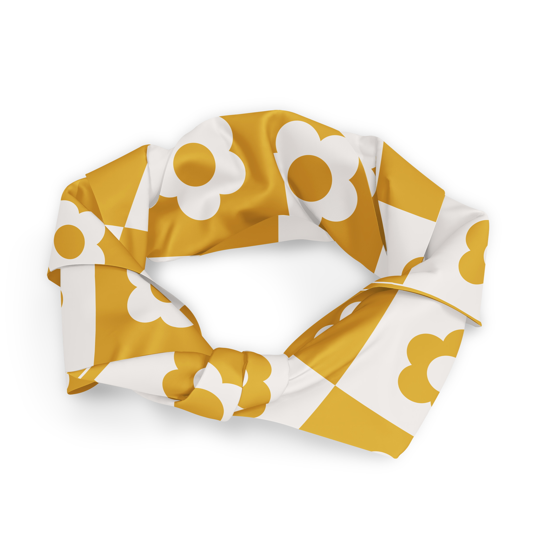 Floral Check Scarf