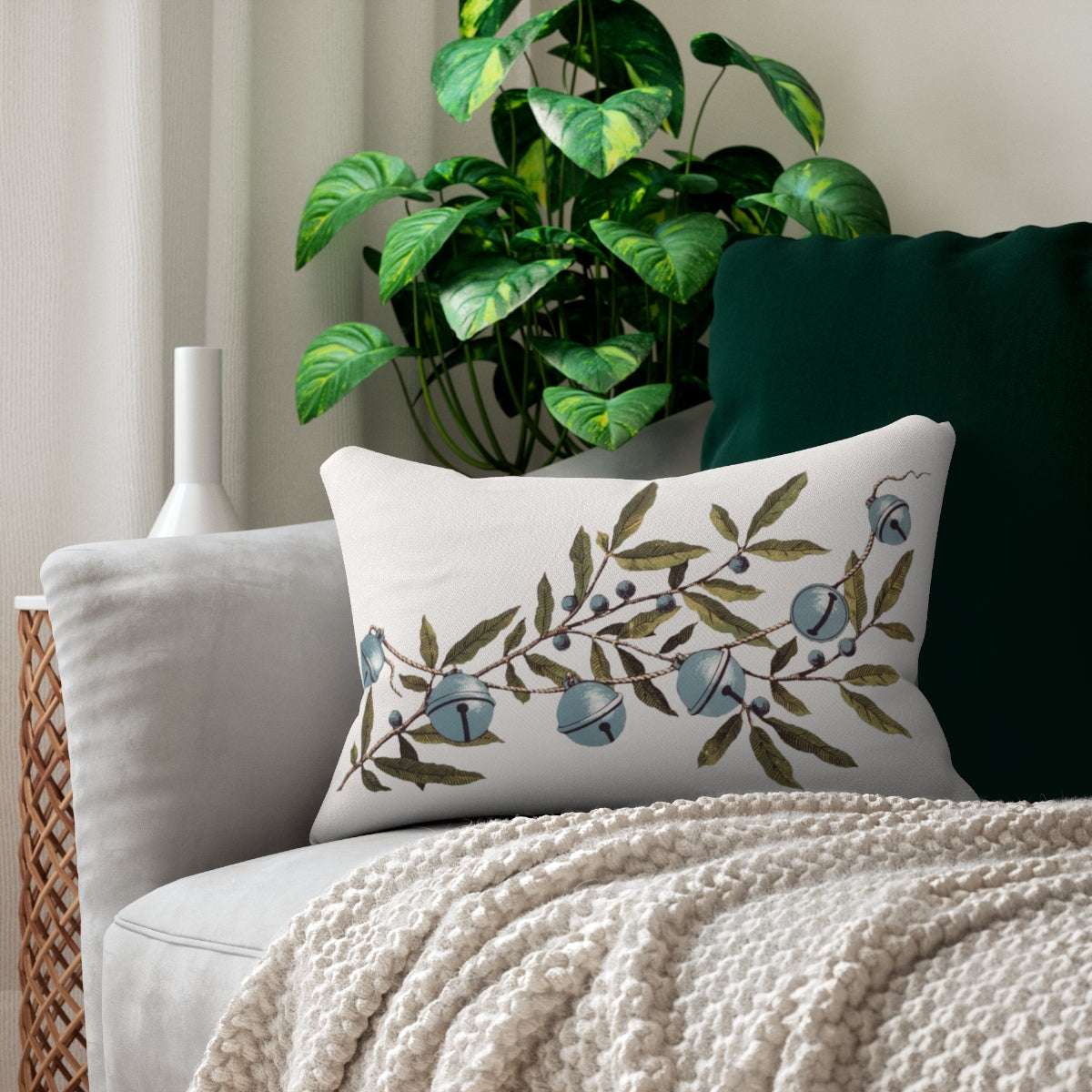 Vintage Bells Lumbar Pillow