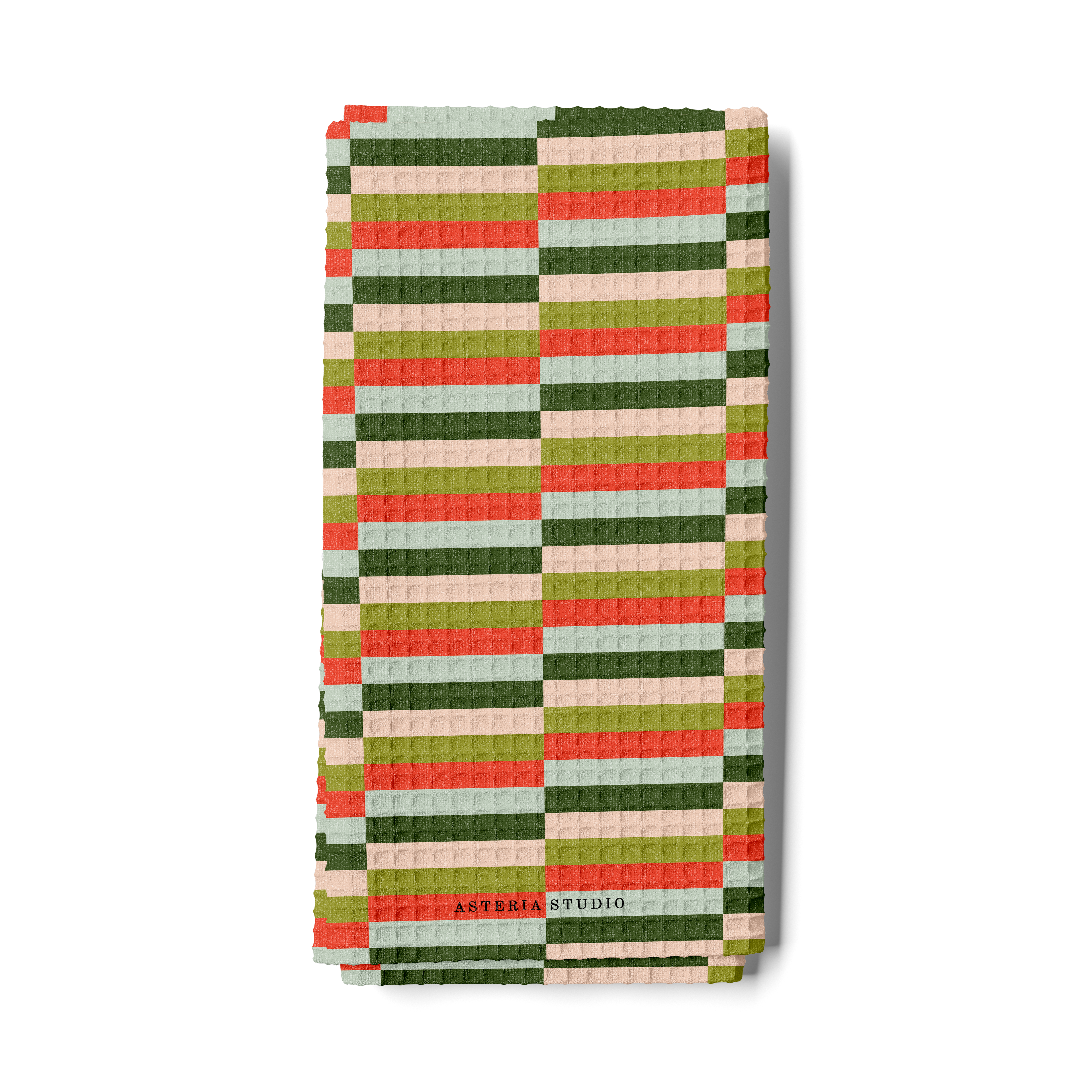 Festive Stripe Tea Towel