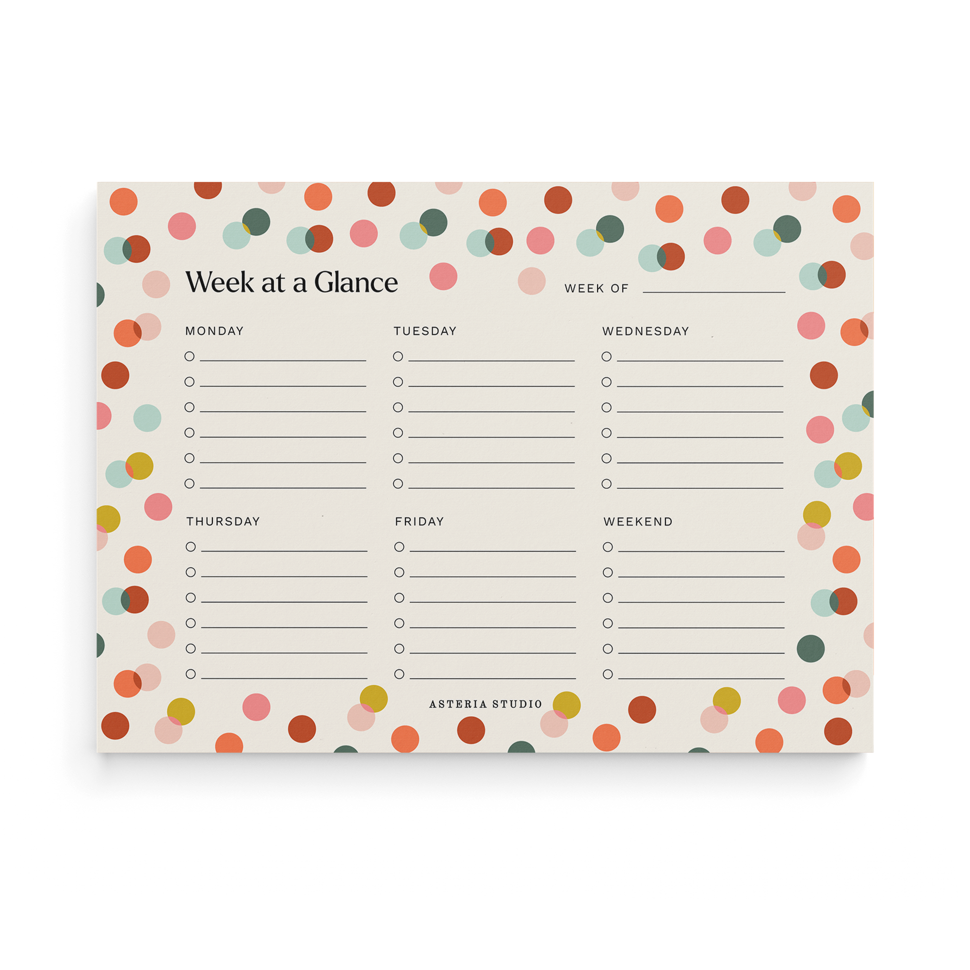 Confetti Desk Pad