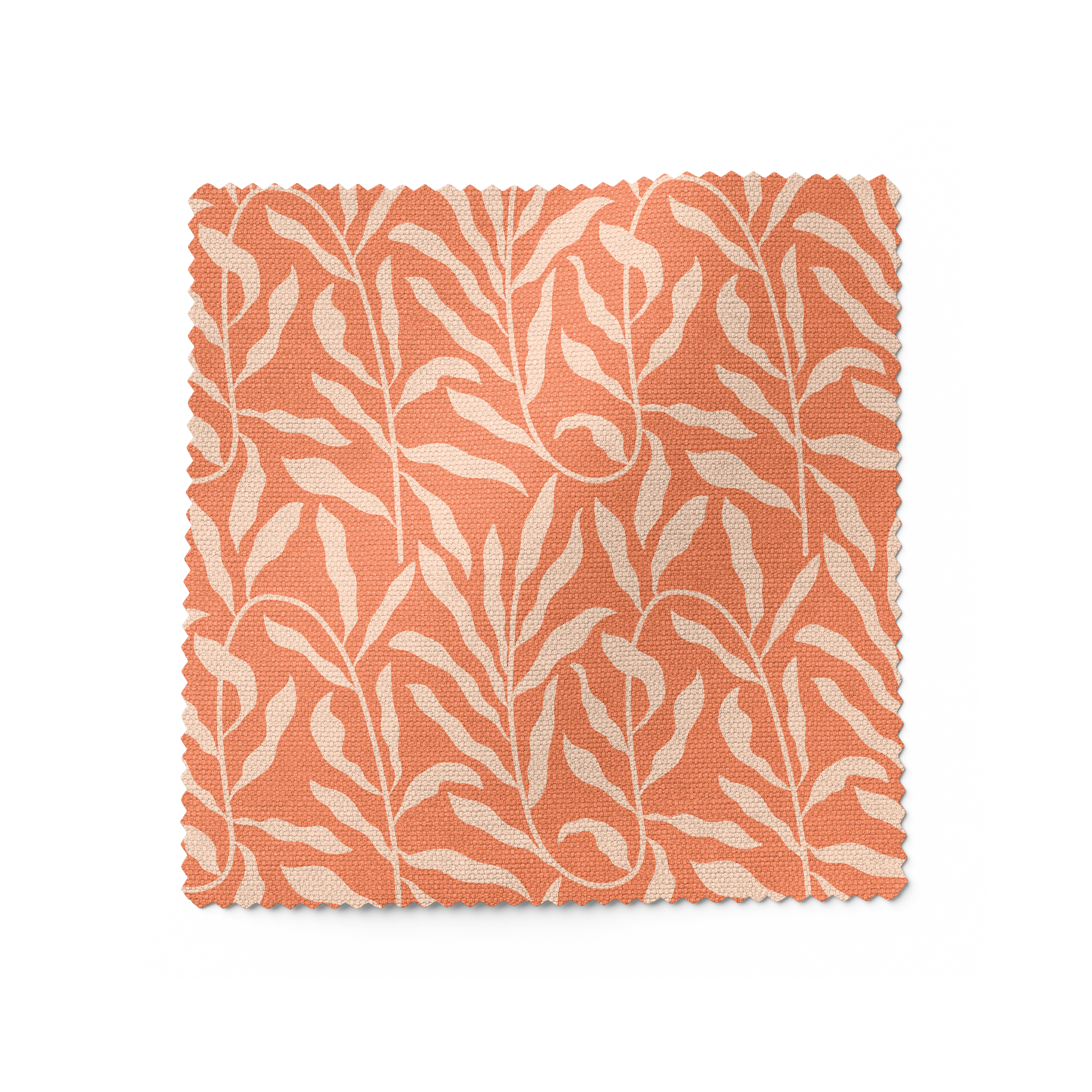 Vines Fabric - Coral/Blush