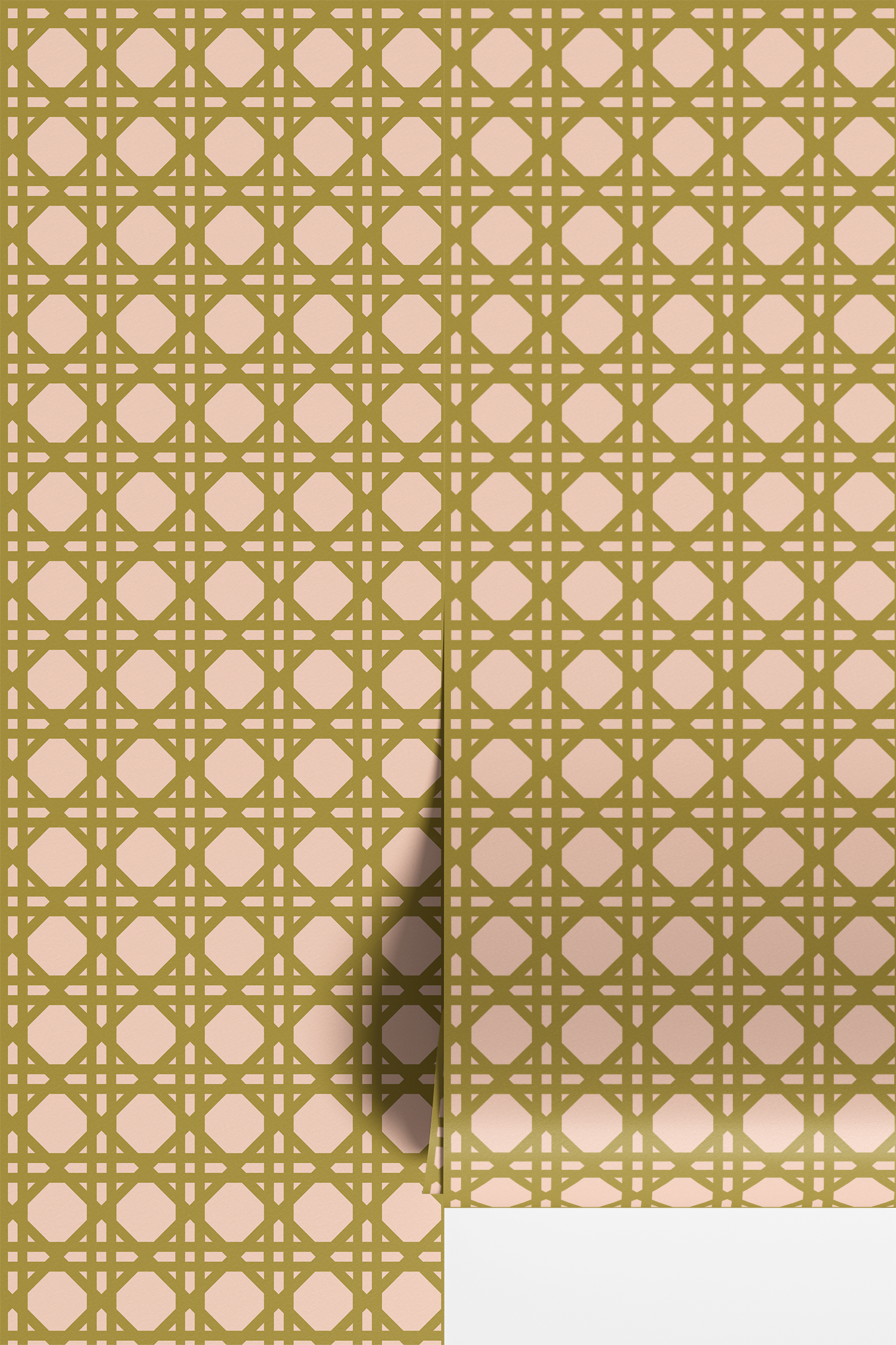 Rattan Wallpaper - Olive