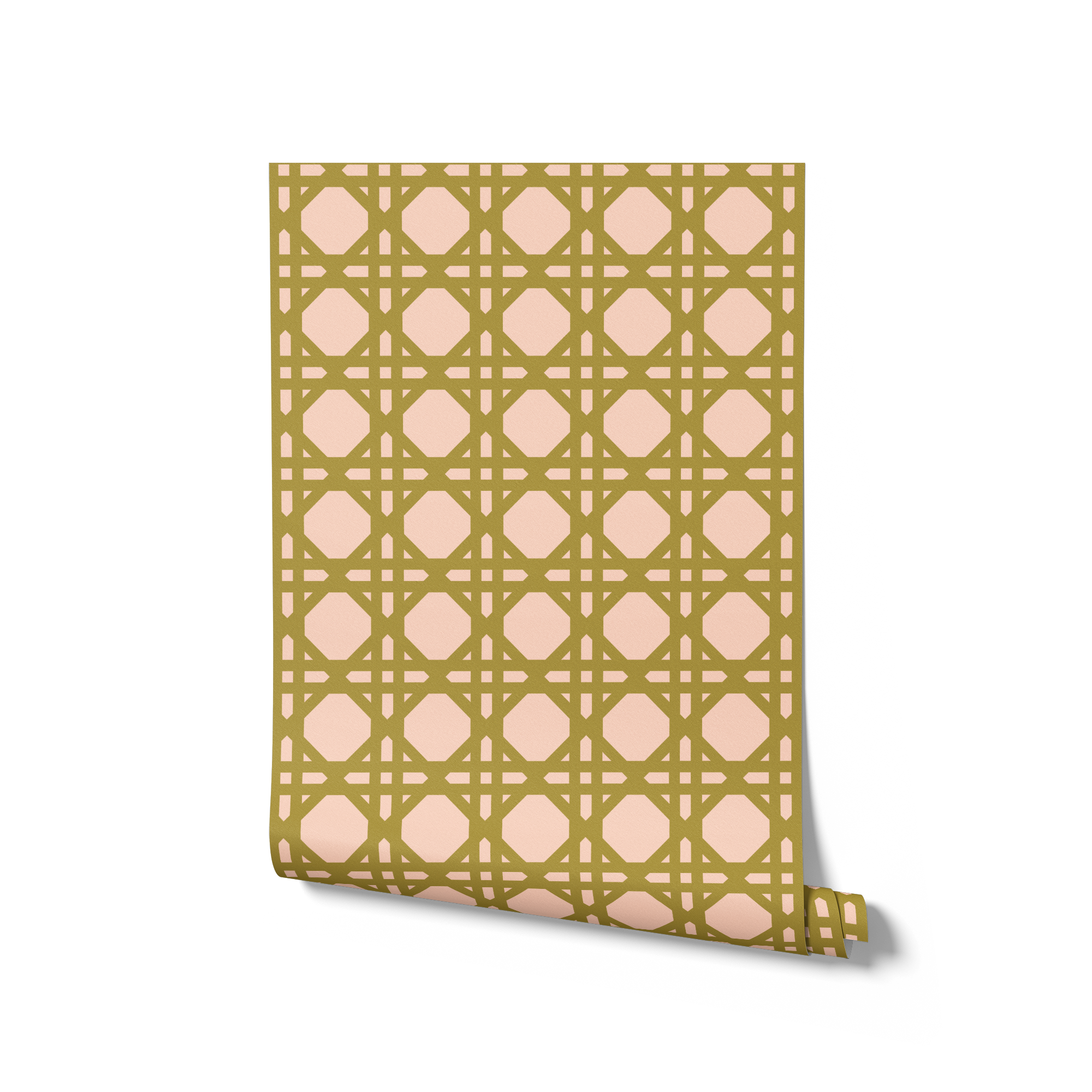 Rattan Wallpaper - Olive