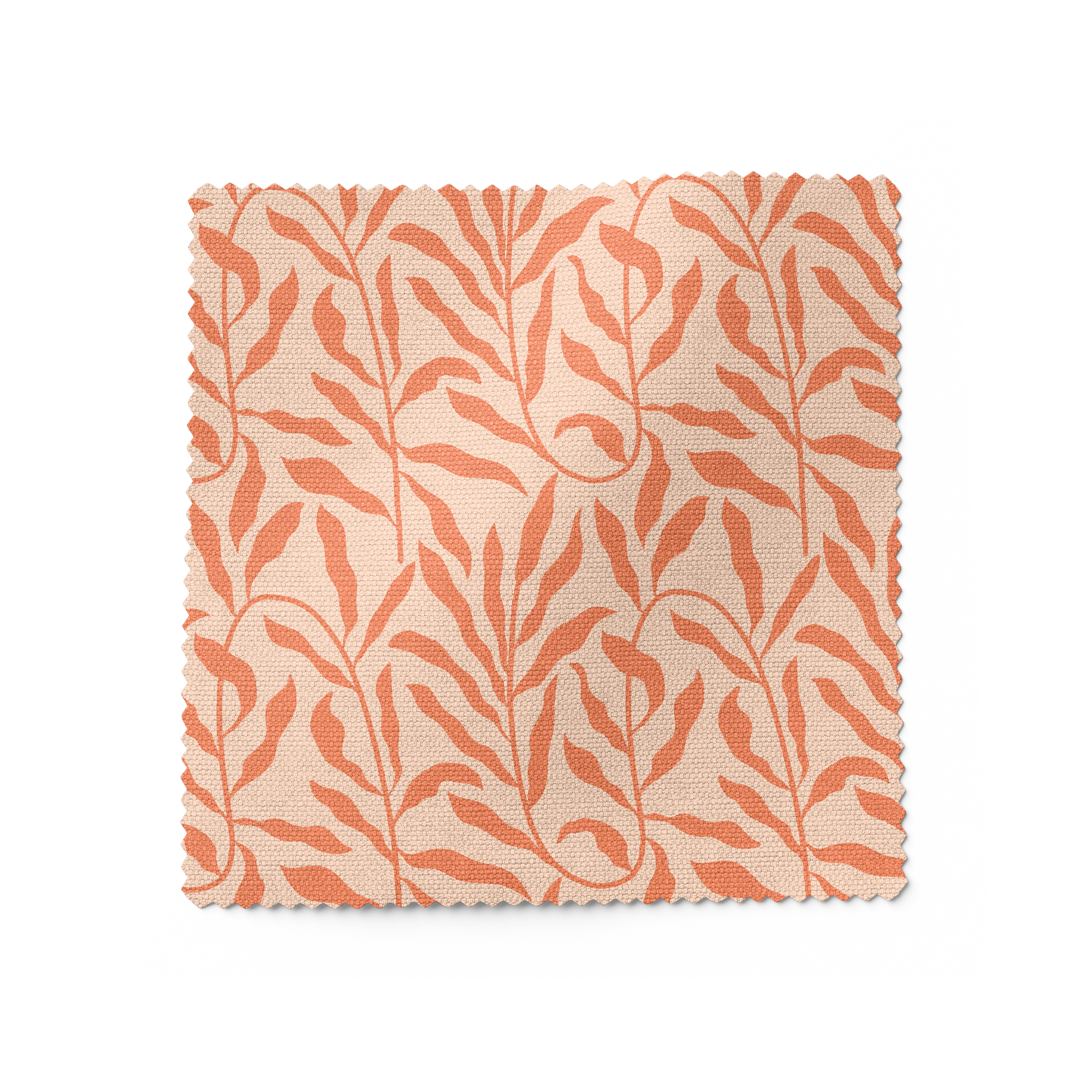 Vines Fabric - Blush/Coral