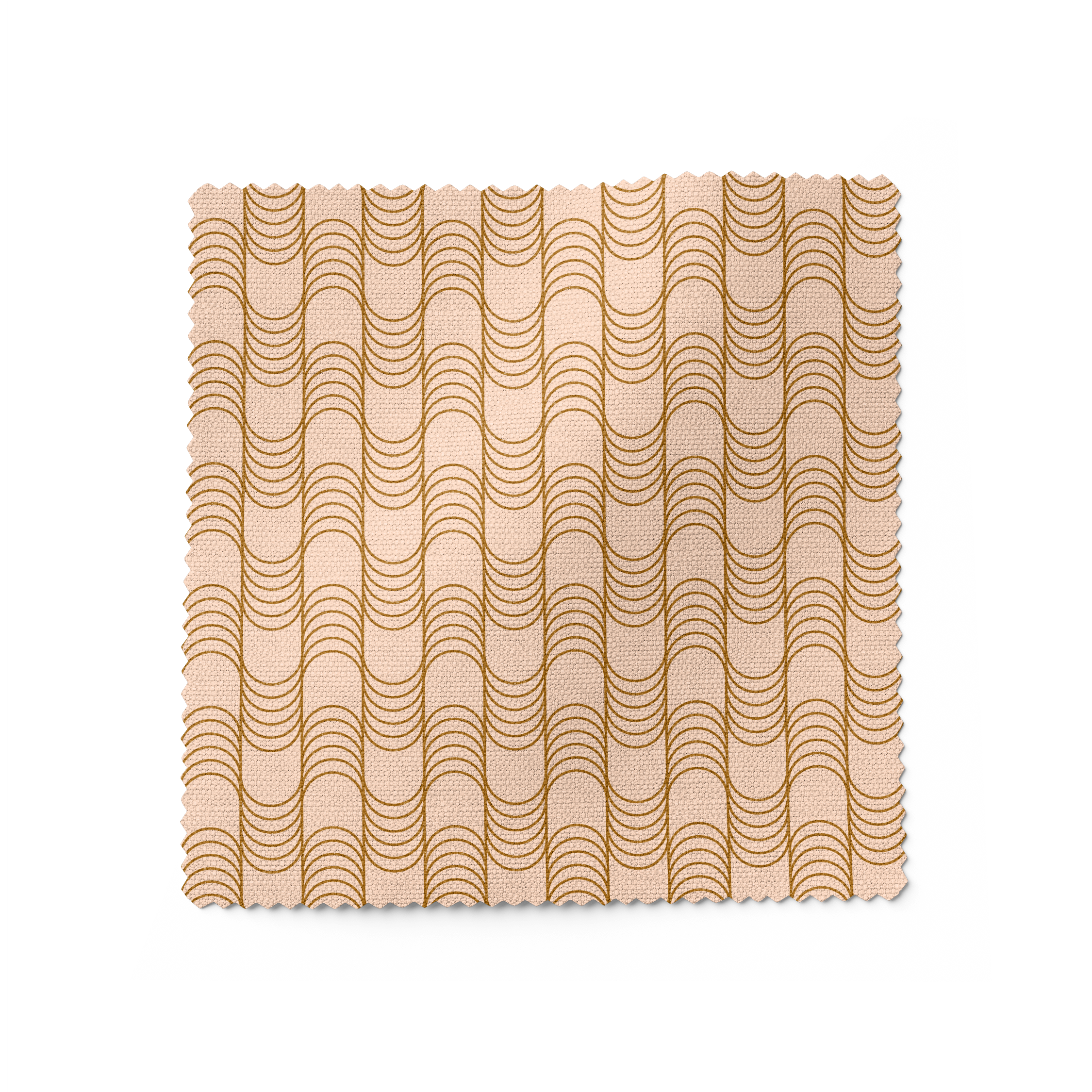 Finger Waves Fabric - Blush