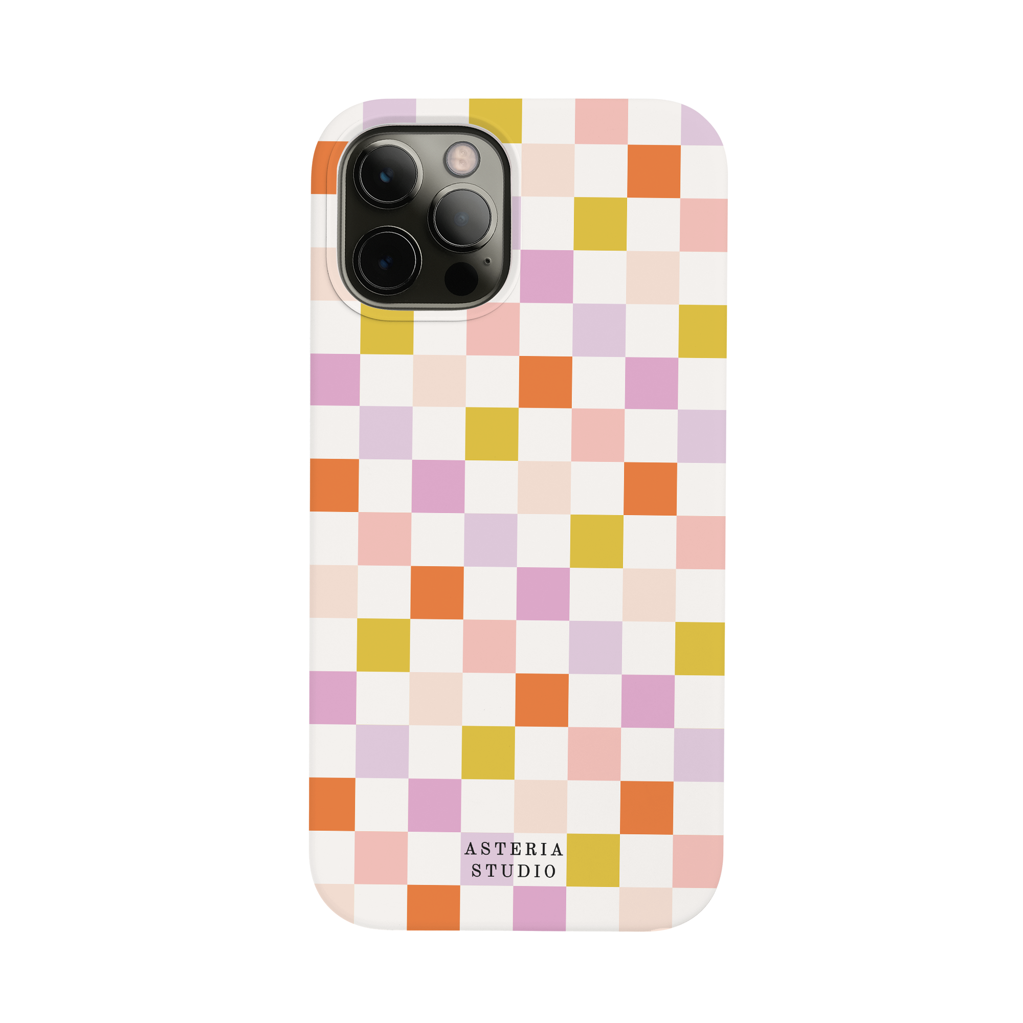 Purple Check Phone Case
