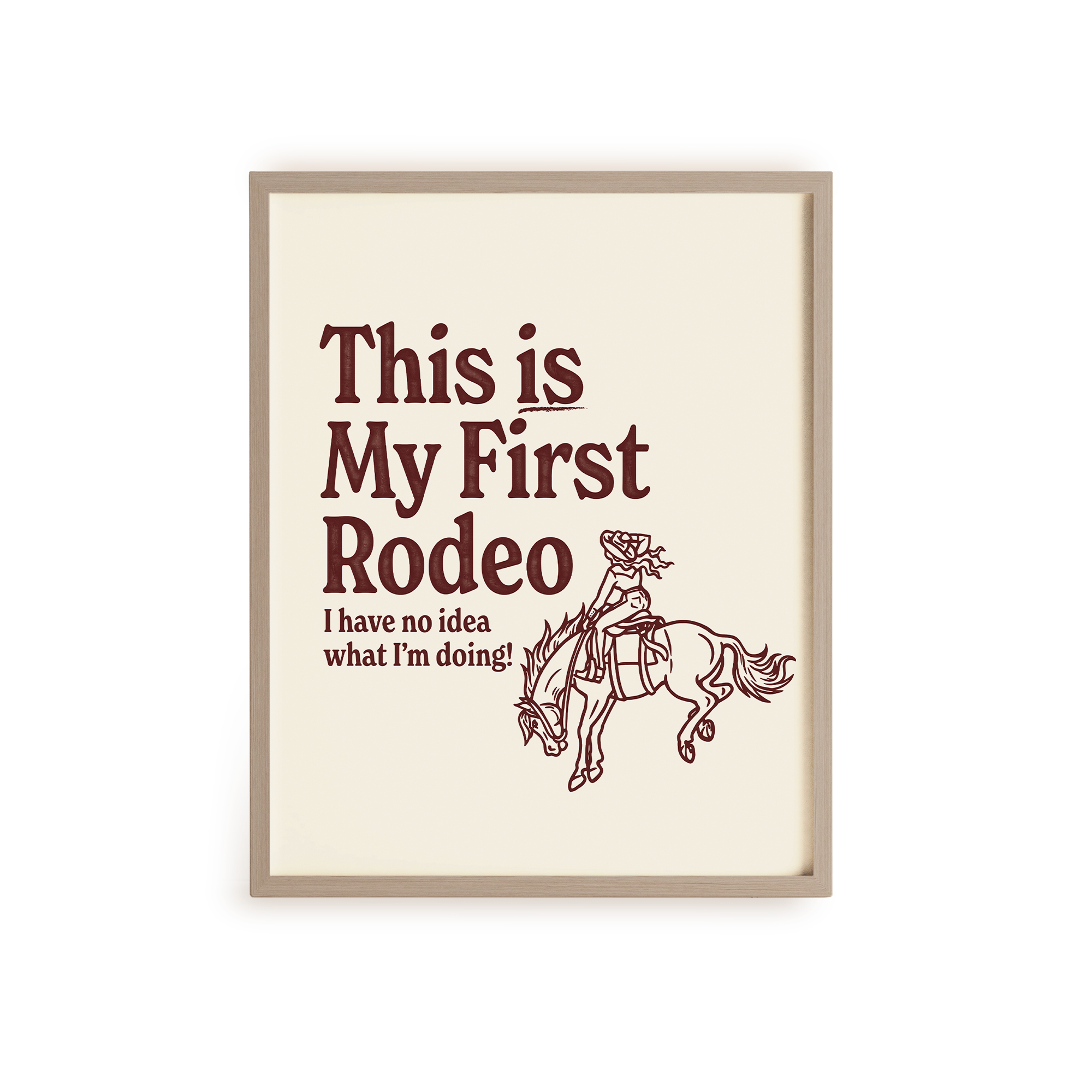 First Rodeo Print
