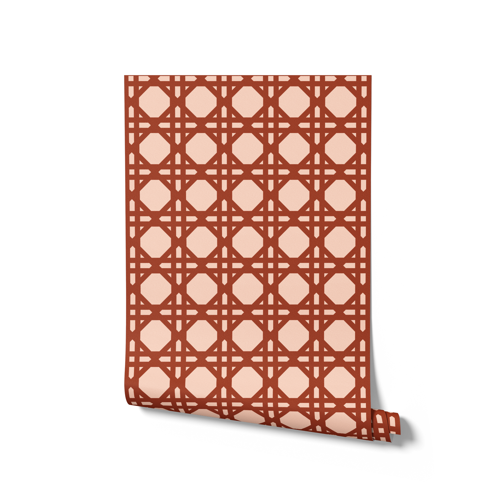 Rattan Wallpaper - Rust