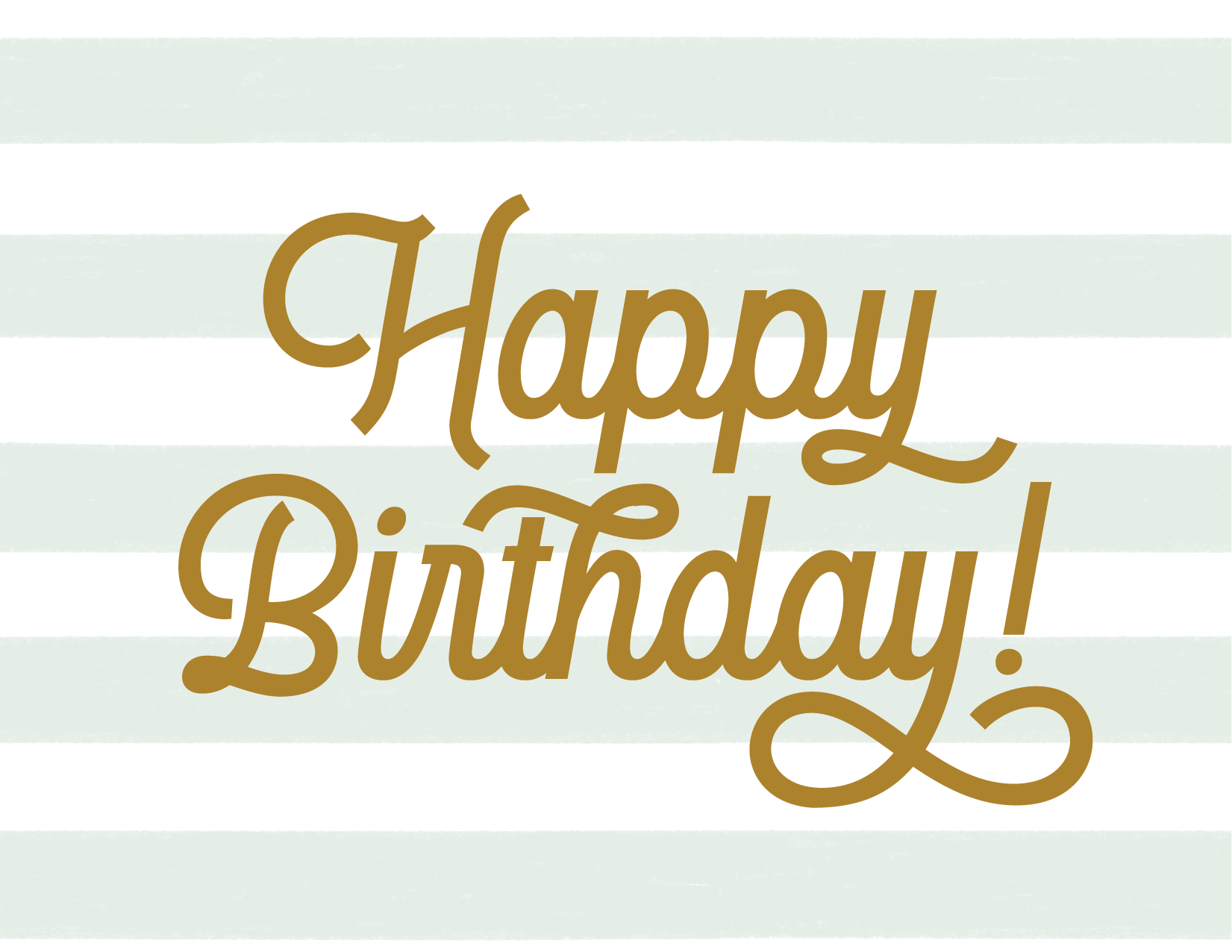 Birthday Stripe Greeting Card