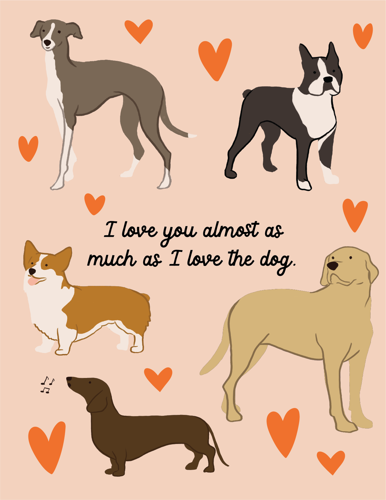 Dog Lover Greeting Card