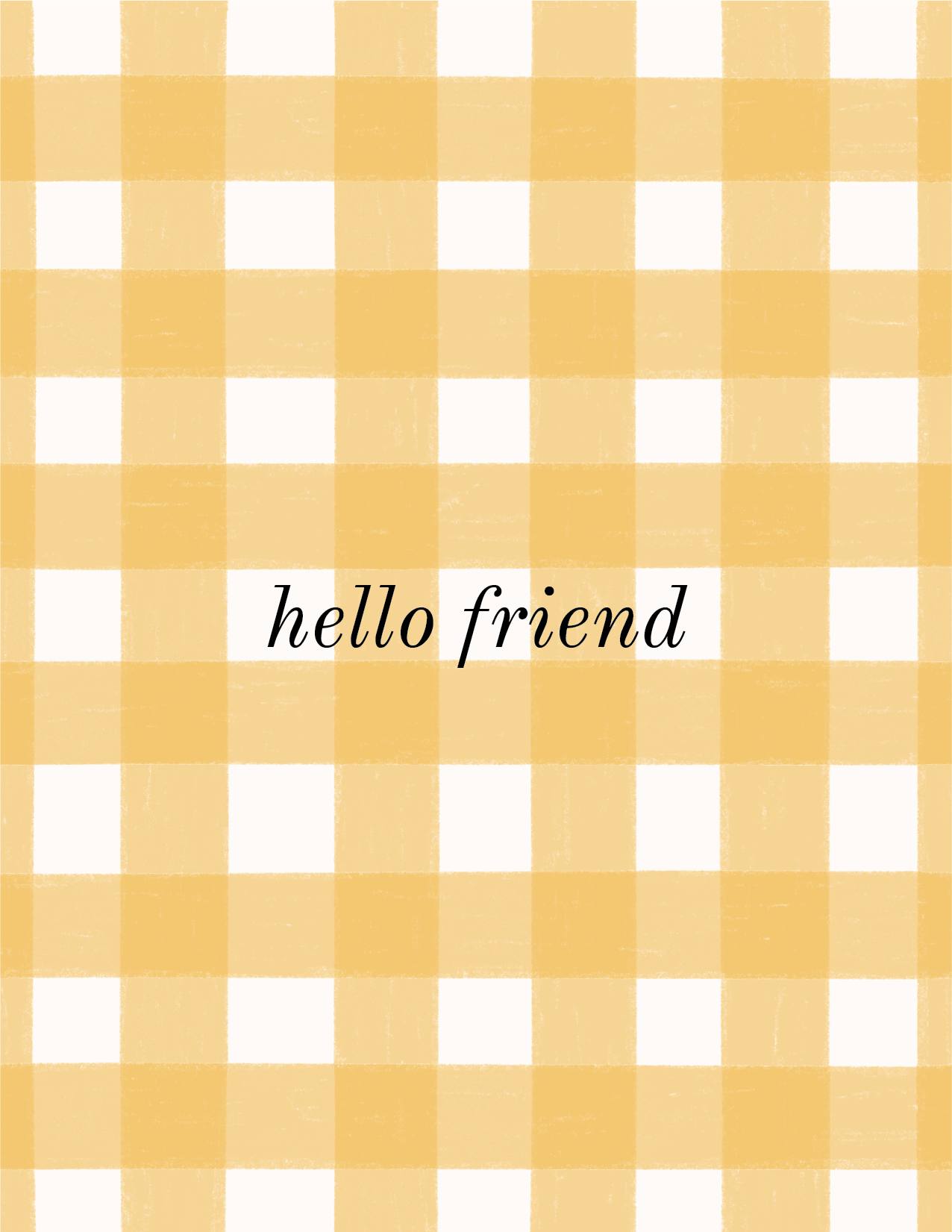 Hello Friend Greeting Card