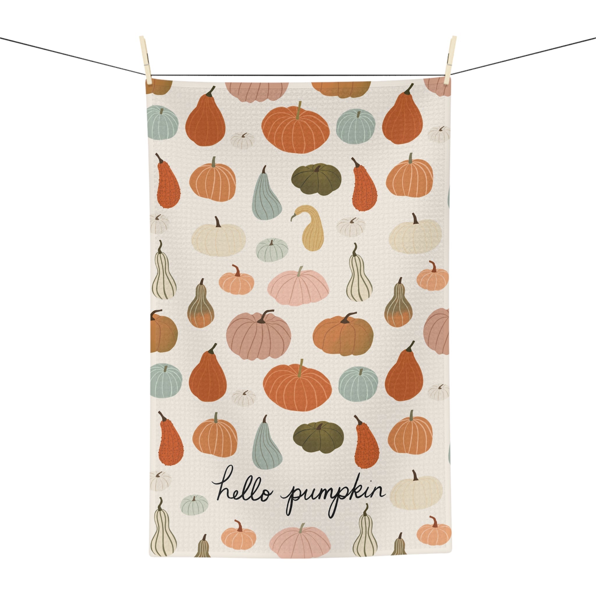 Hello Pumpkin Tea Towel