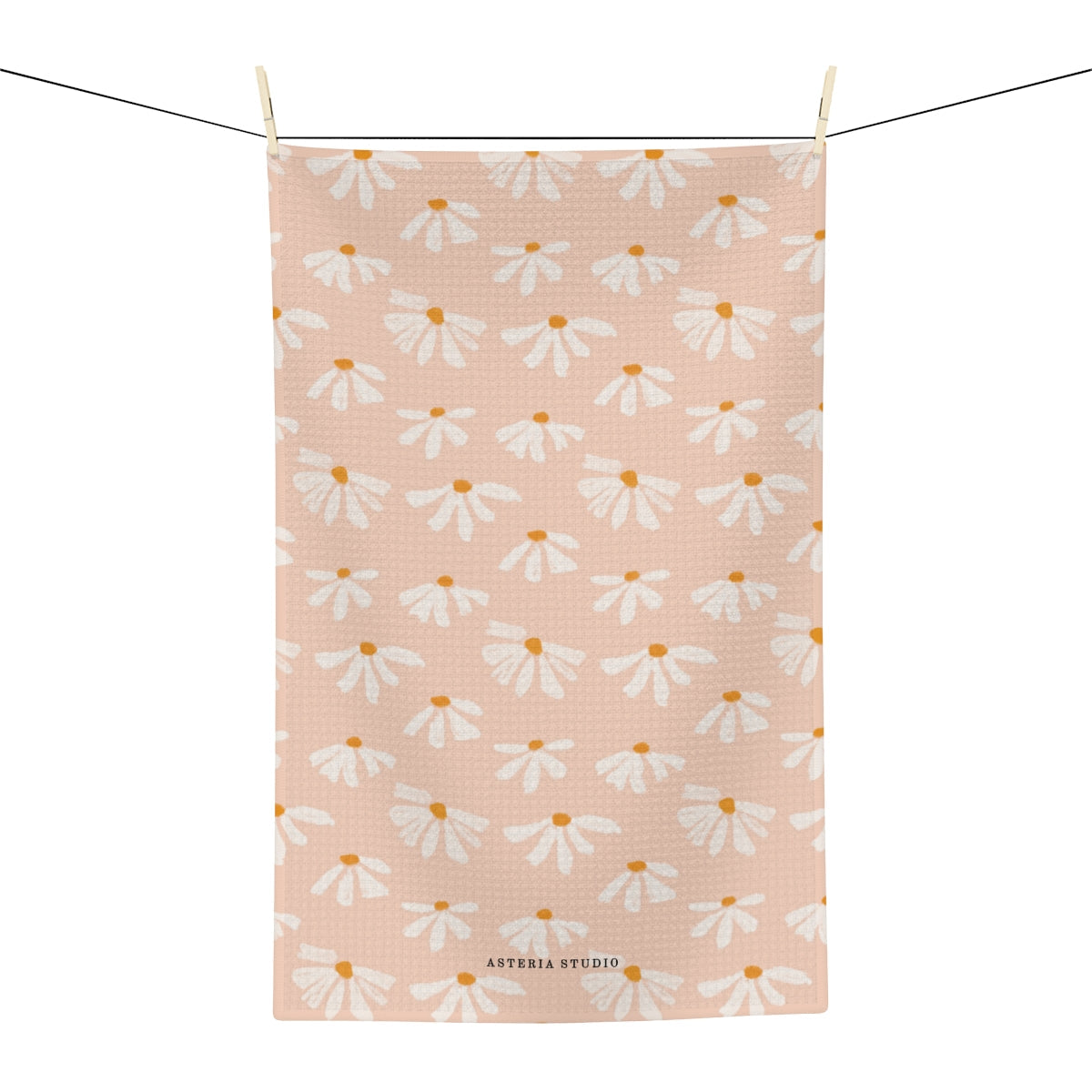 Pink Daisy Tea Towel
