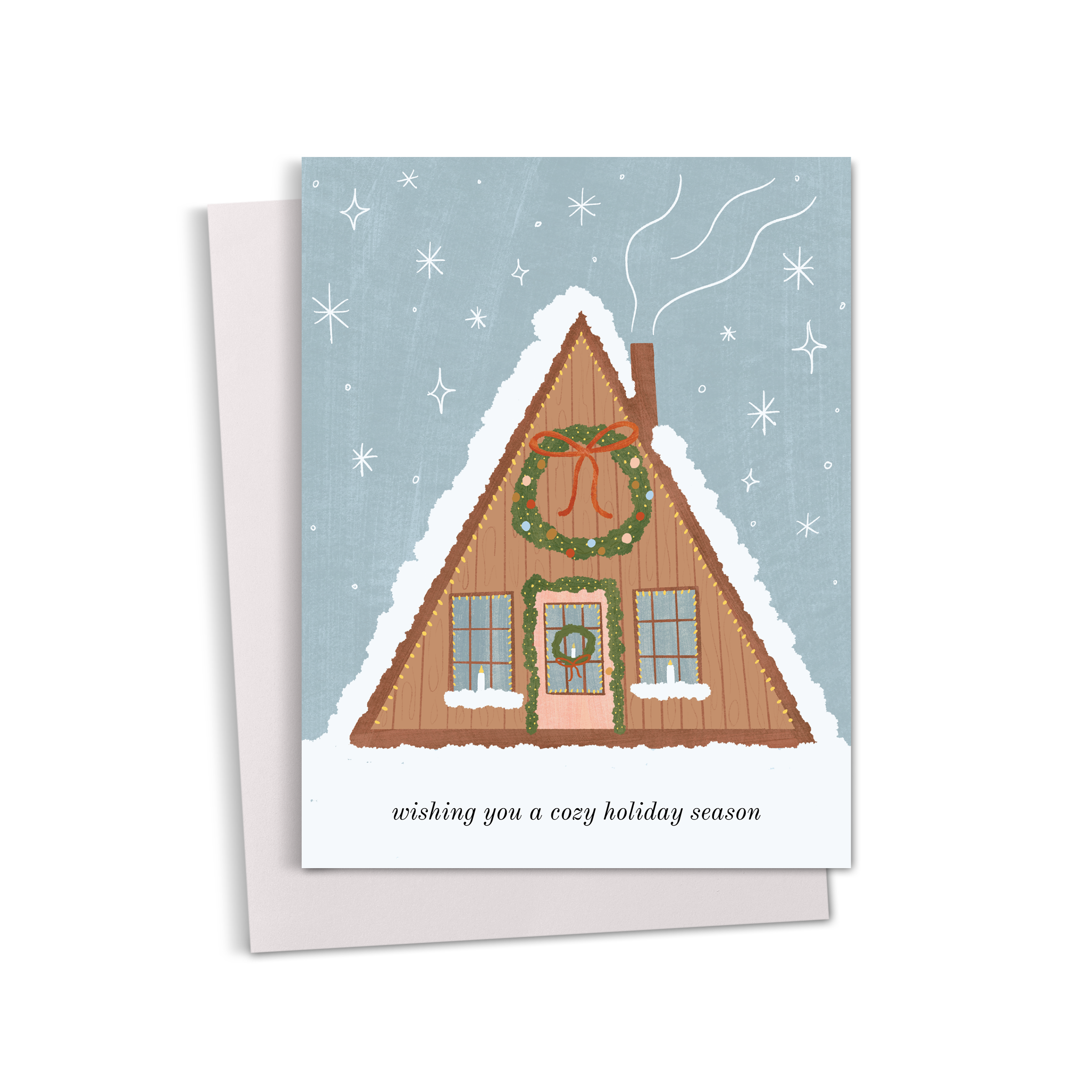 Cozy Cabin Holiday Card