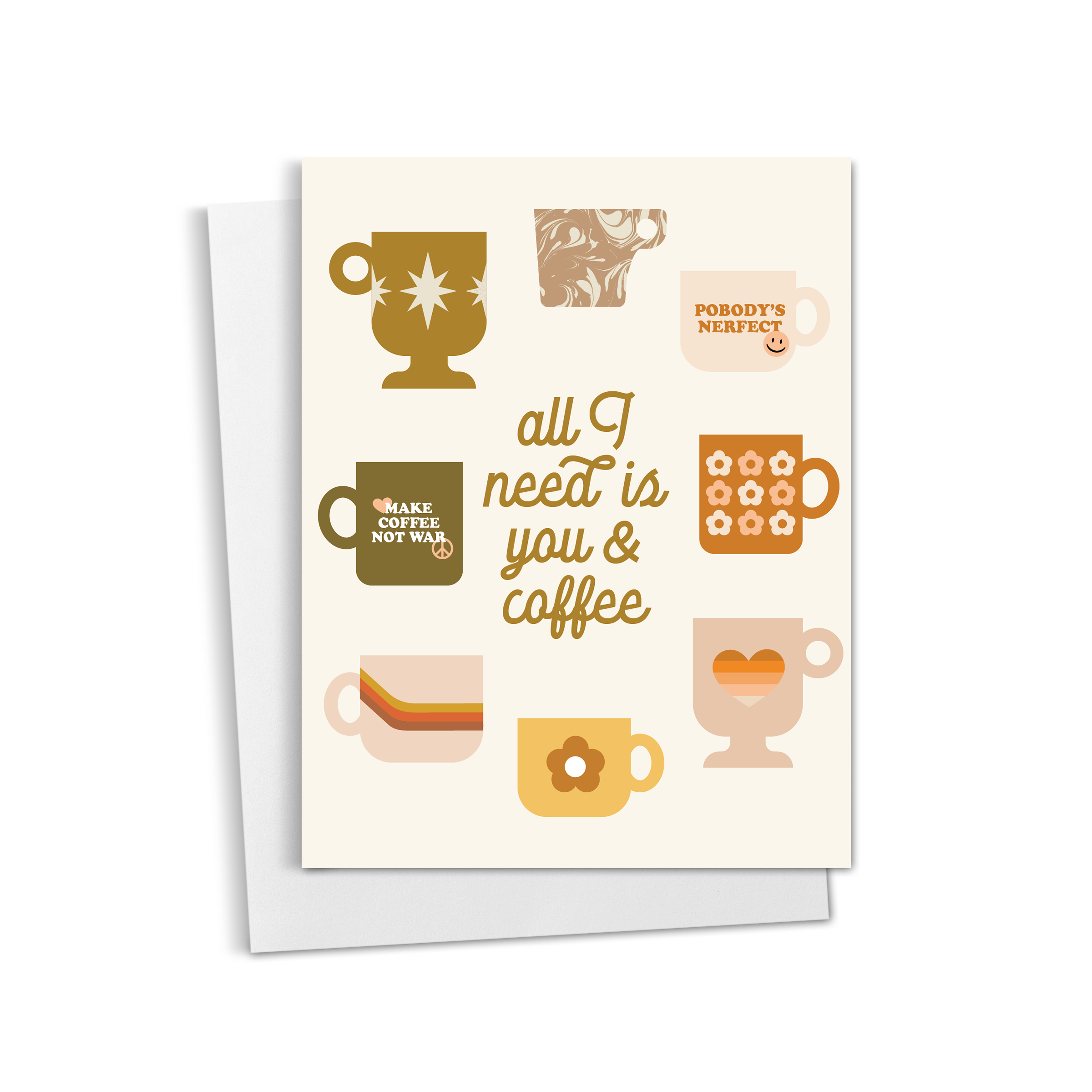 You & Coffee Greeting Card
