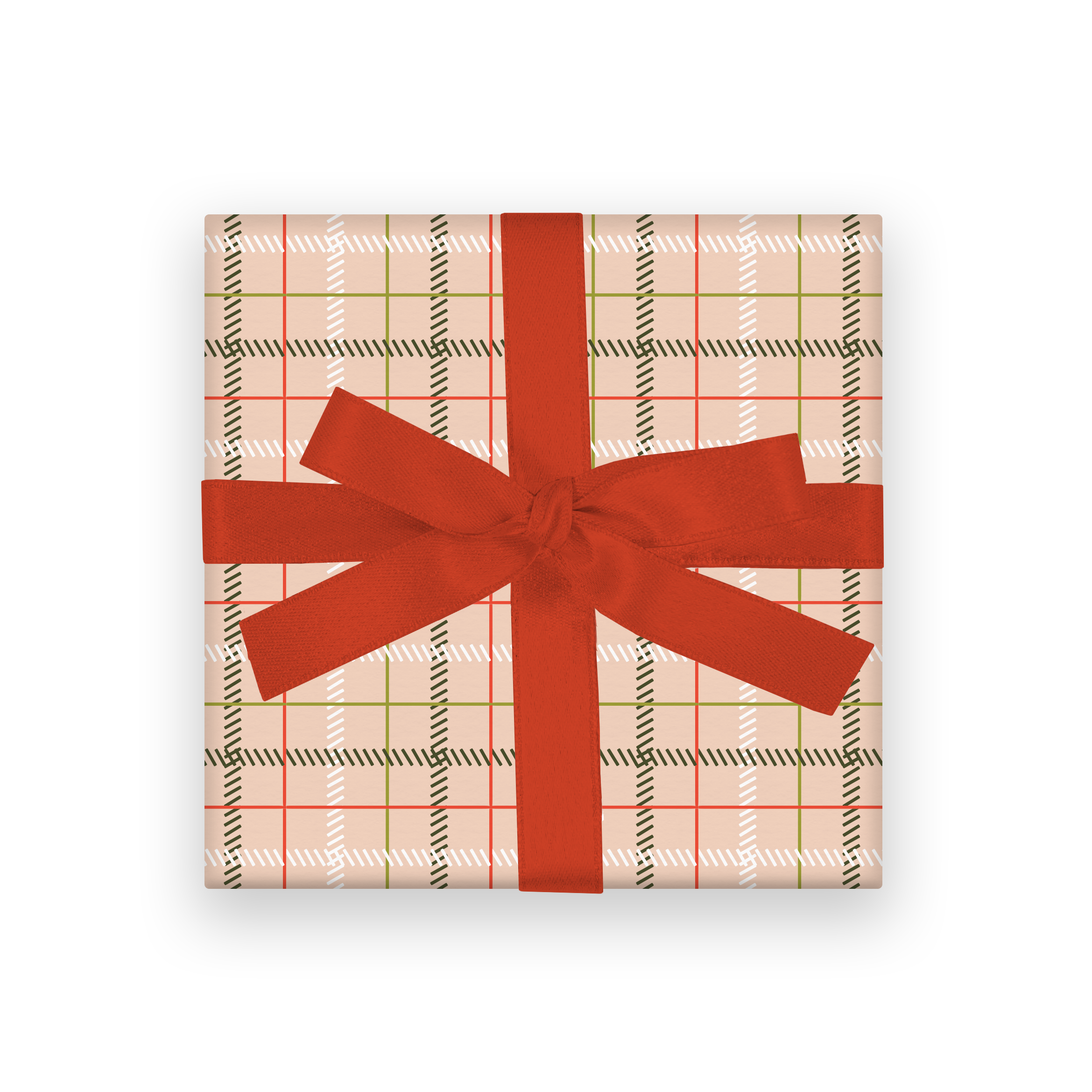 Festive Plaid Wrapping Paper