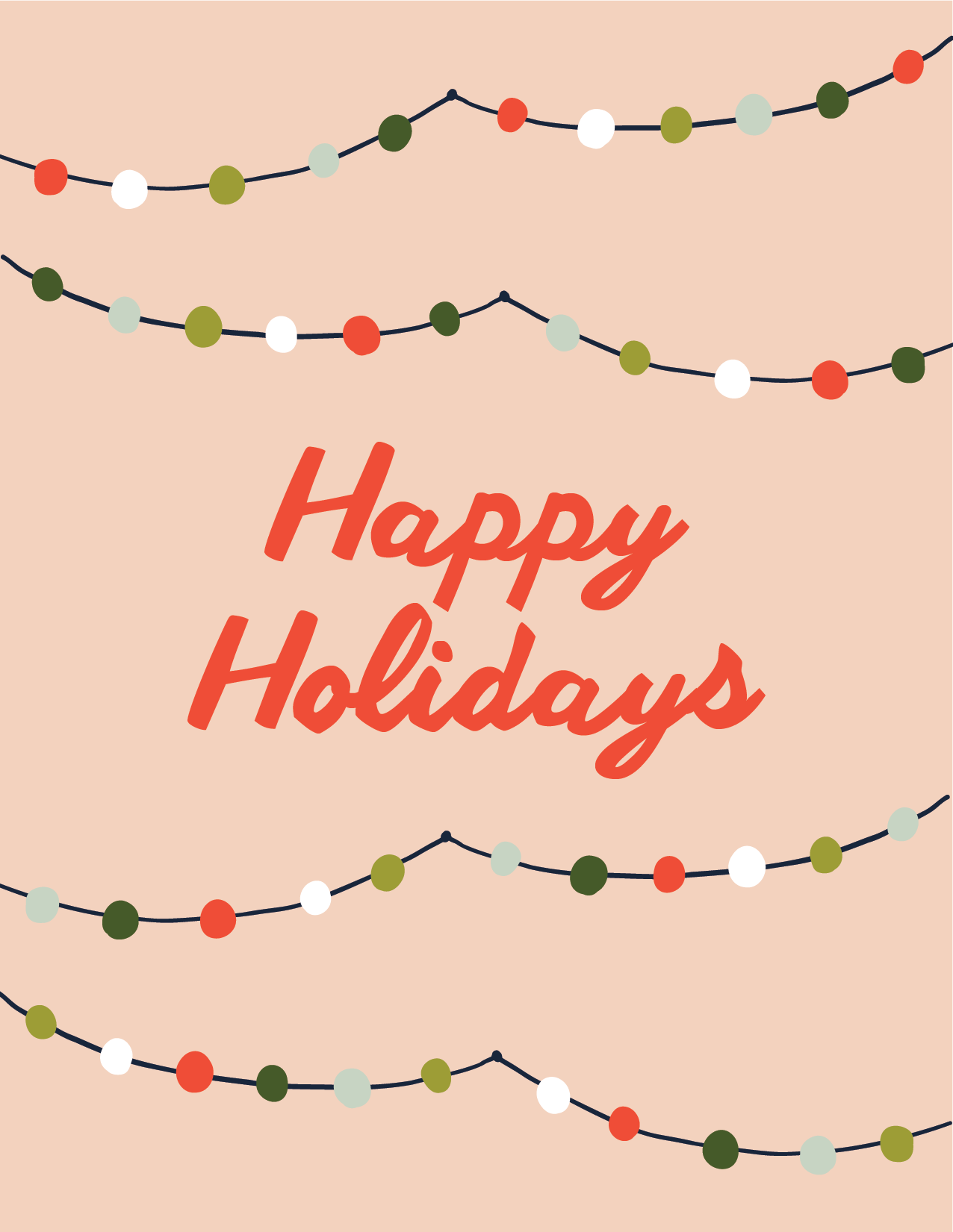 String Lights Holiday Card