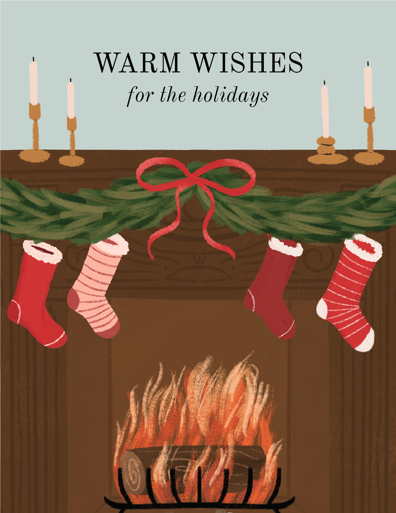 Warm Wishes Holiday Card