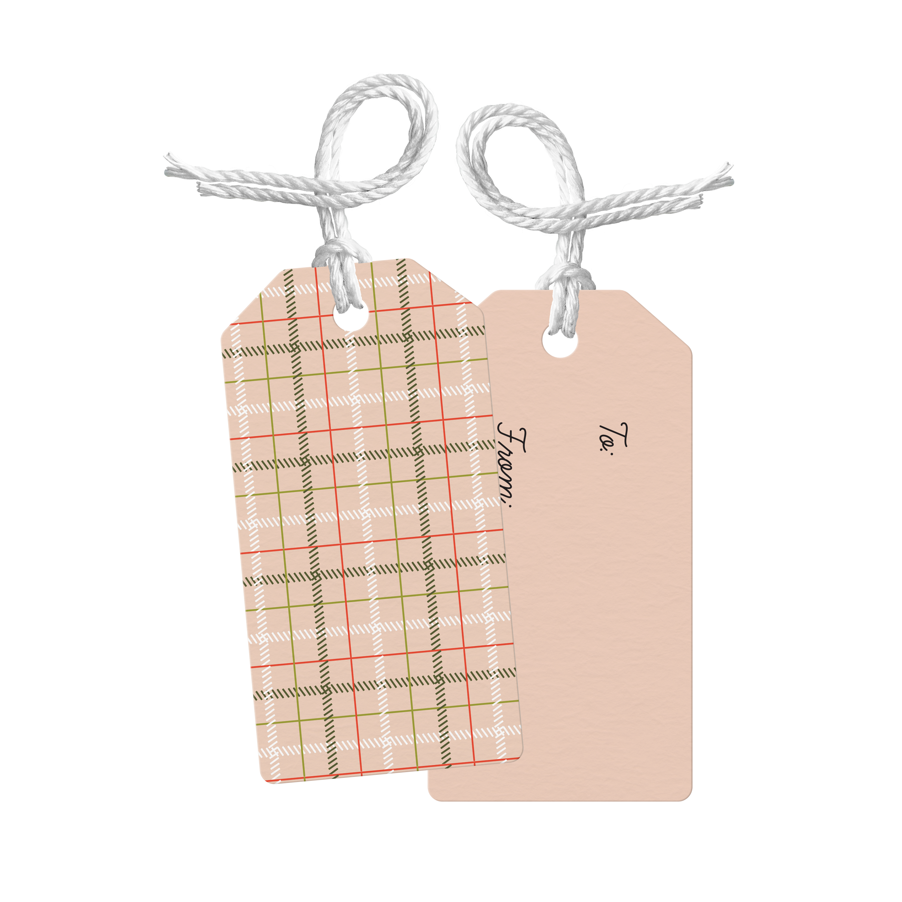 Festive Plaid Gift Tags