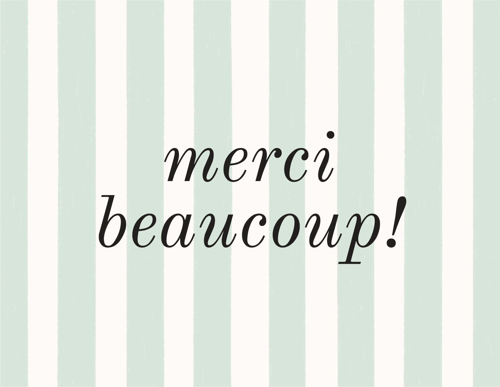 Merci Beaucoup Greeting Card