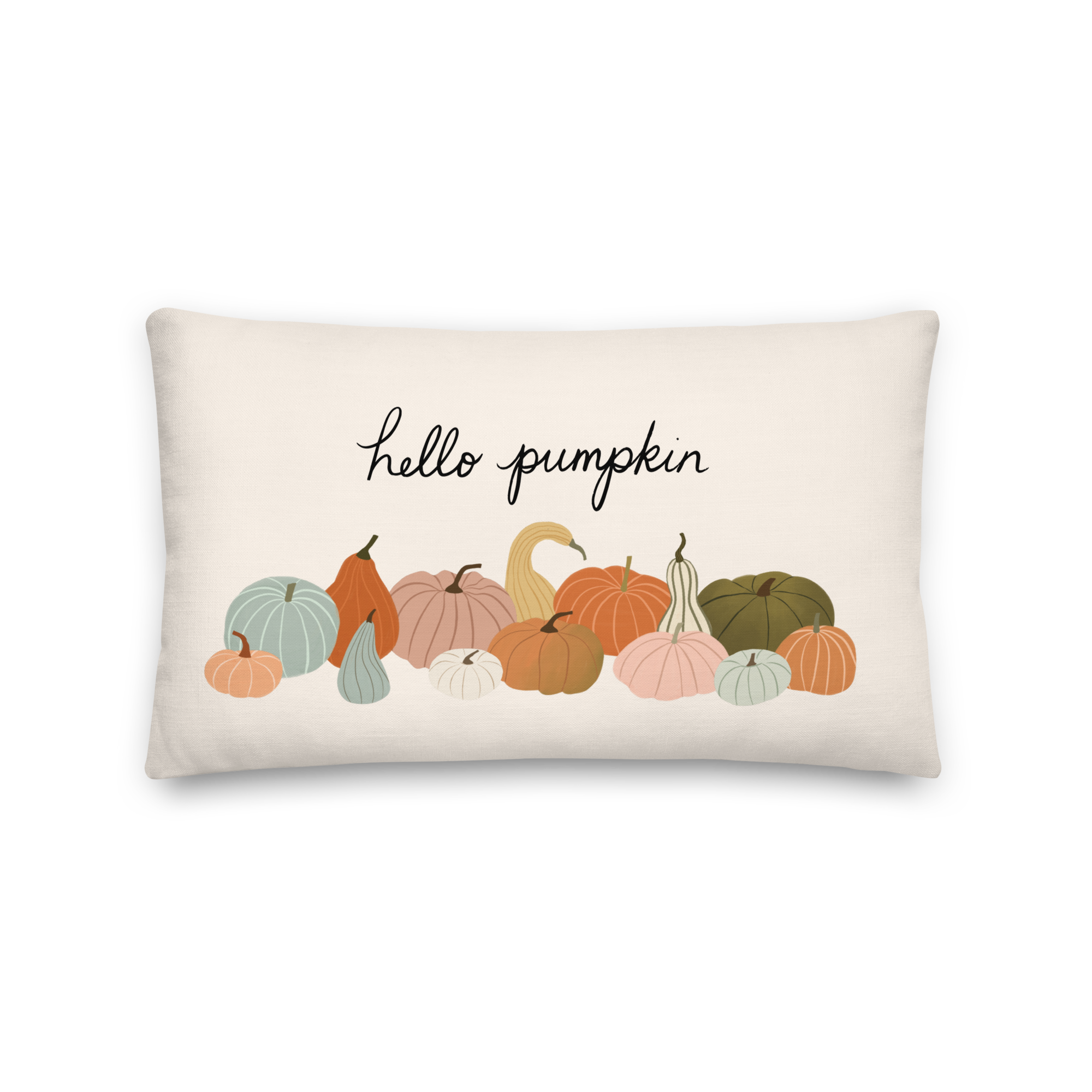 Hello Pumpkin Lumbar Pillow