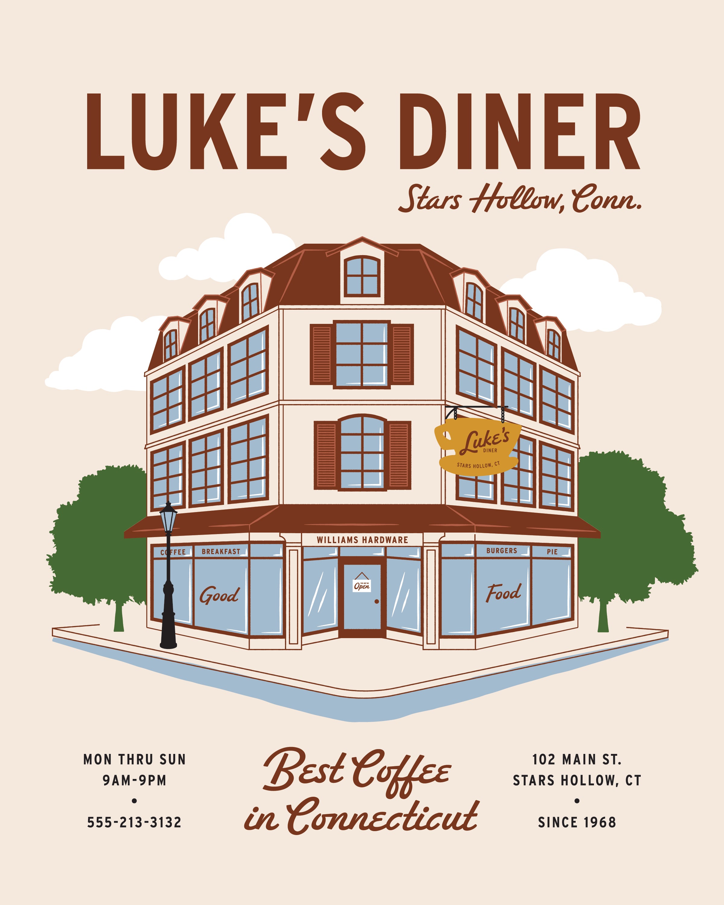 Luke's Diner Print