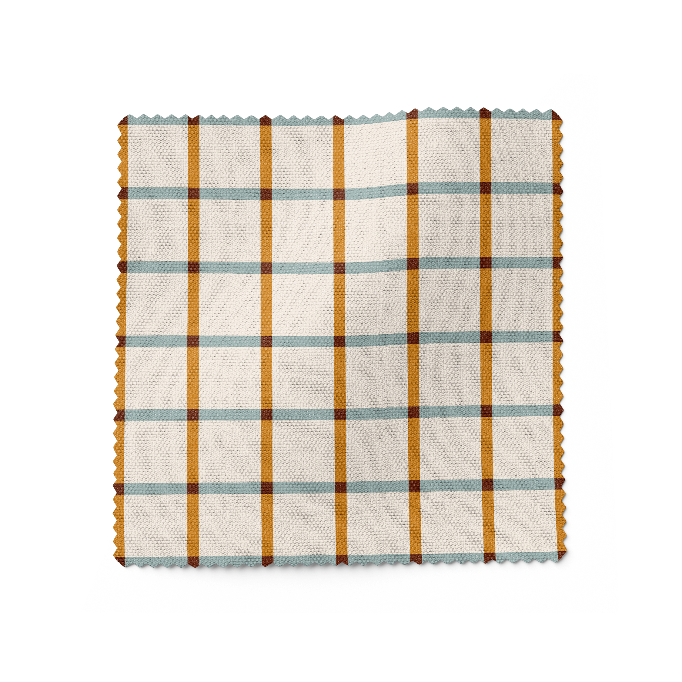 Windowpane Fabric - Gold