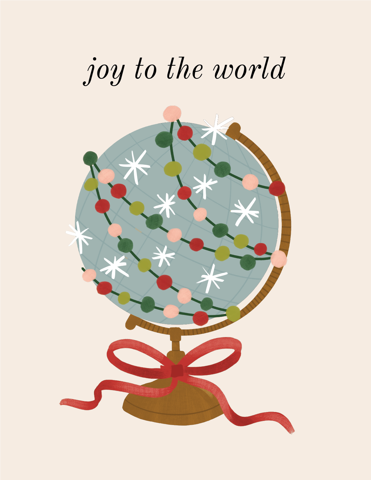 Joy to the World Holiday Card
