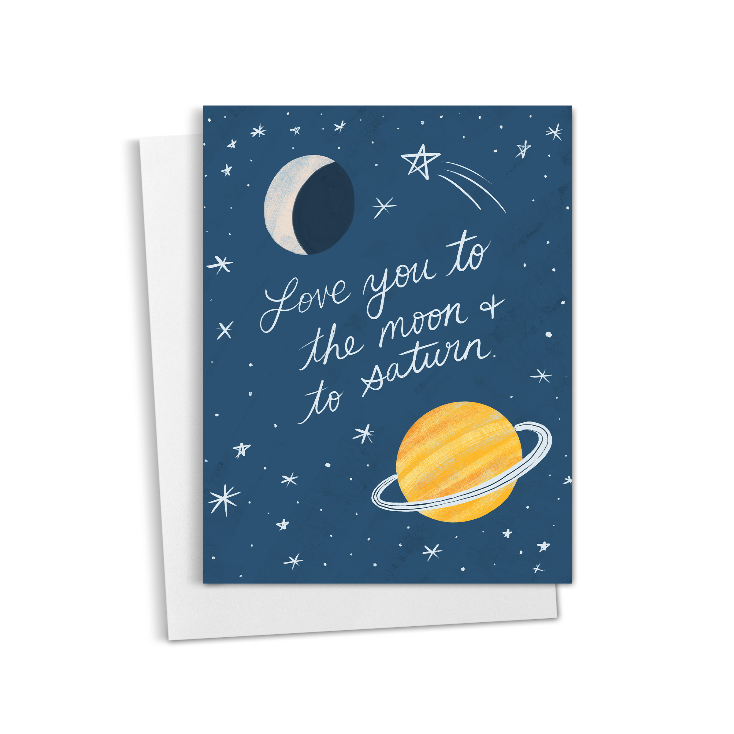Love You to the Moon + Saturn Card