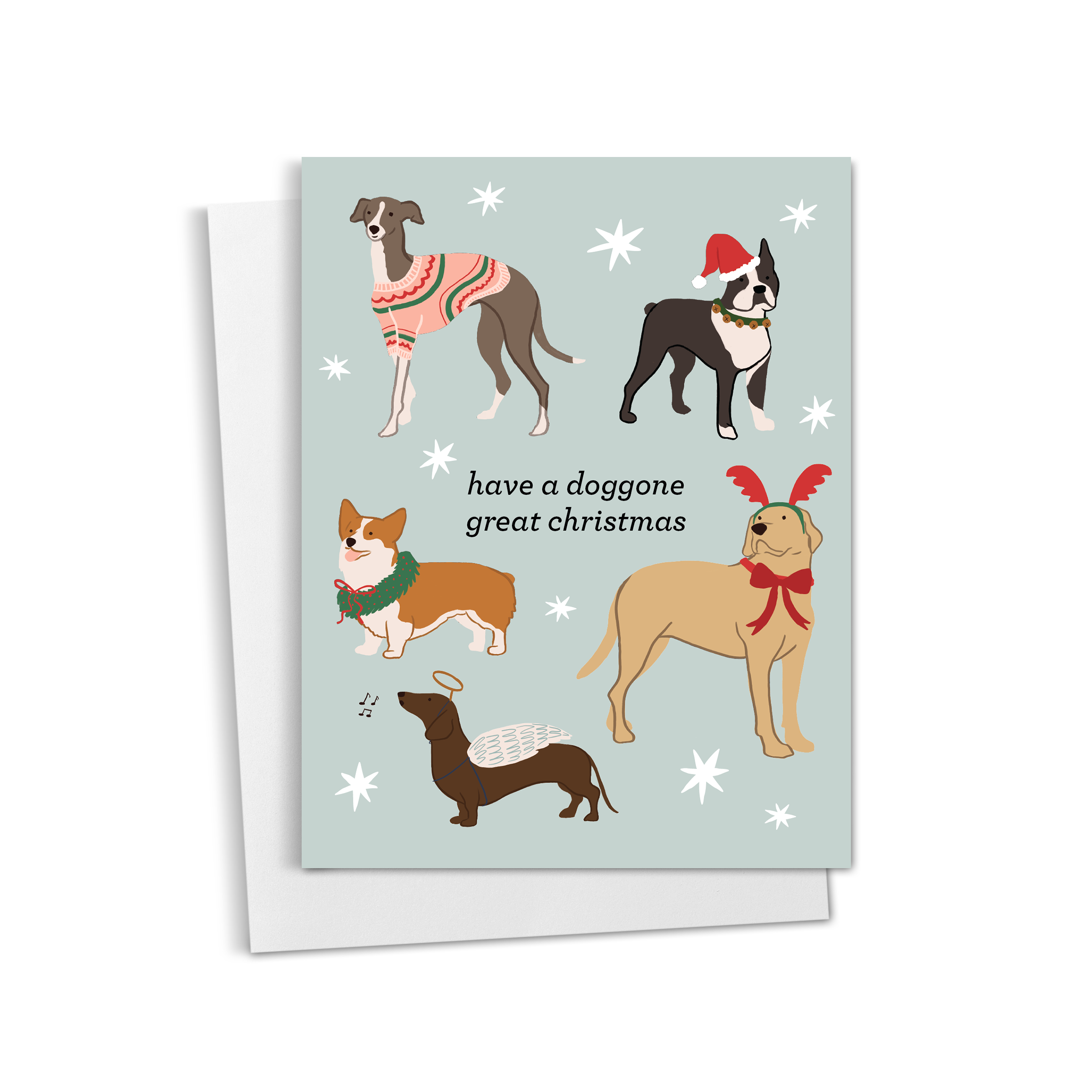 Christmas Dogs Holiday Card