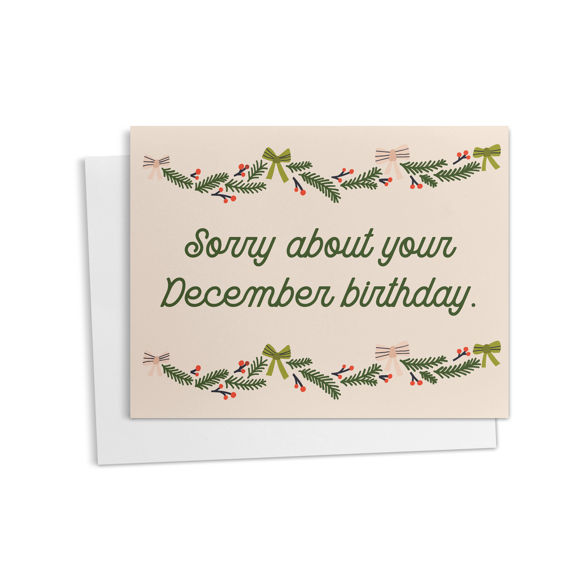 December Birthday Greeting Card